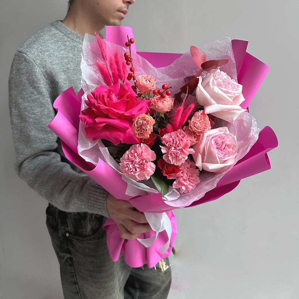 Вэм (Яркий Букет в Розовых Оттенках)