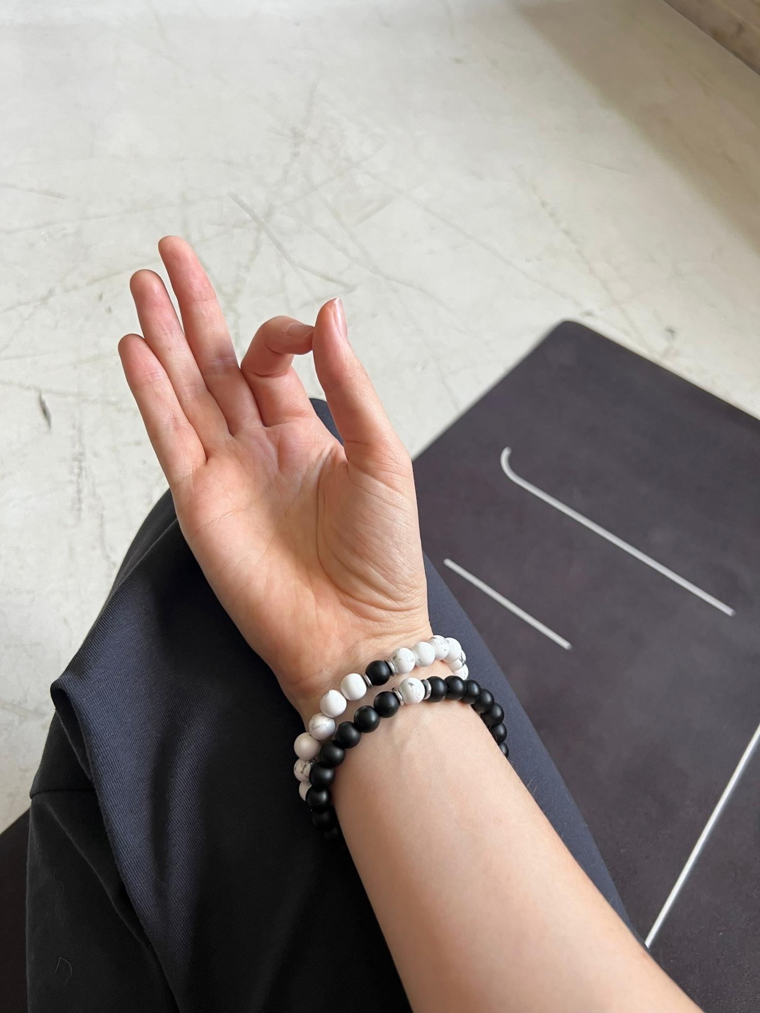 Сет  браслетов Инь Ян