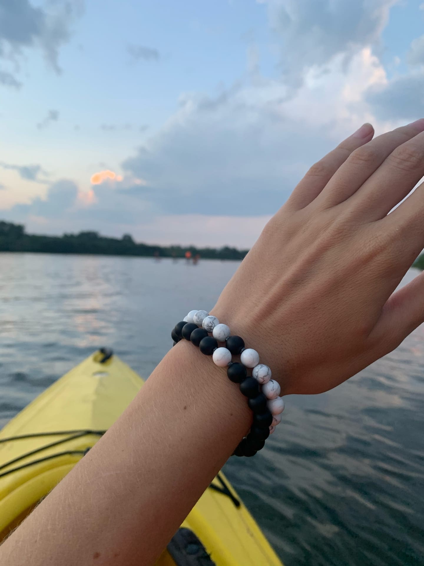 Сет  браслетов Инь Ян