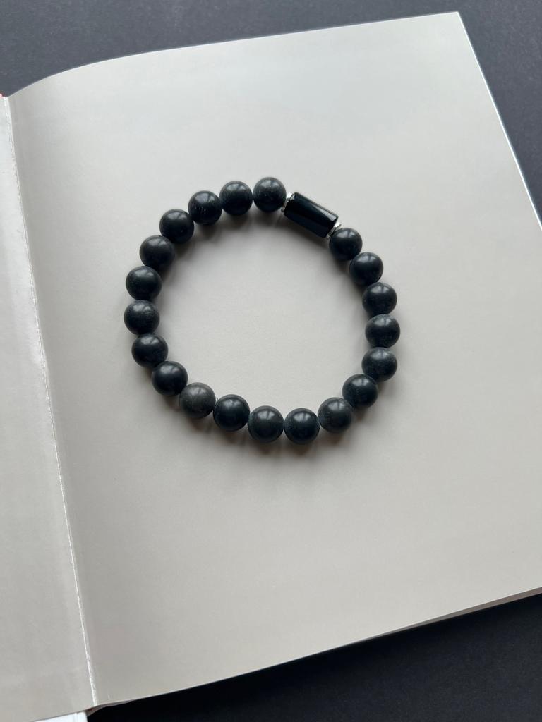 Браслет "Сила гор" с агатом и шунгитом