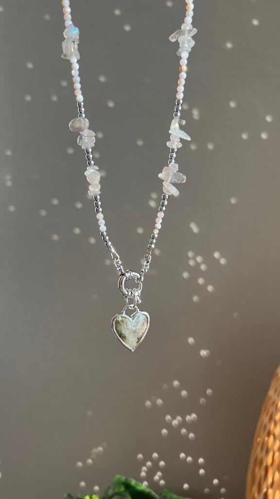 Колье трансформер с сердцем