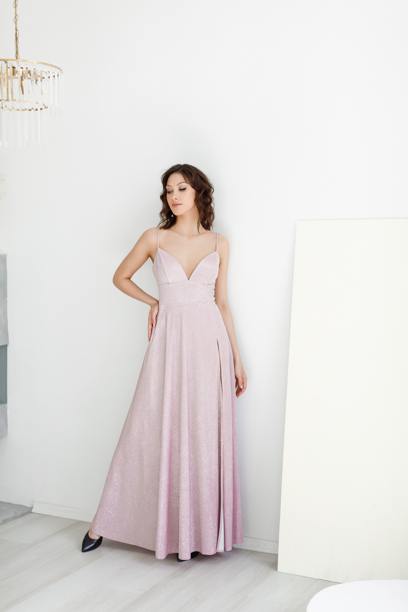 Вечернее платье "Электра" пудра