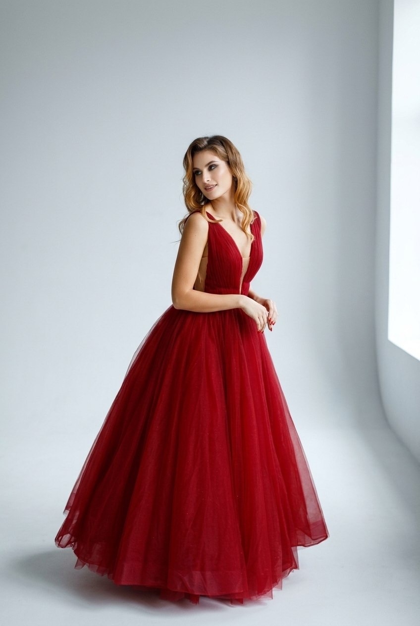 Вечернее платье "Версаль" red