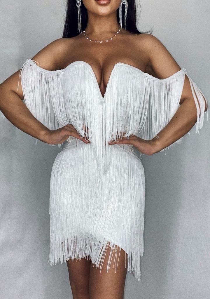 Коктейльное платье "Локи"  white