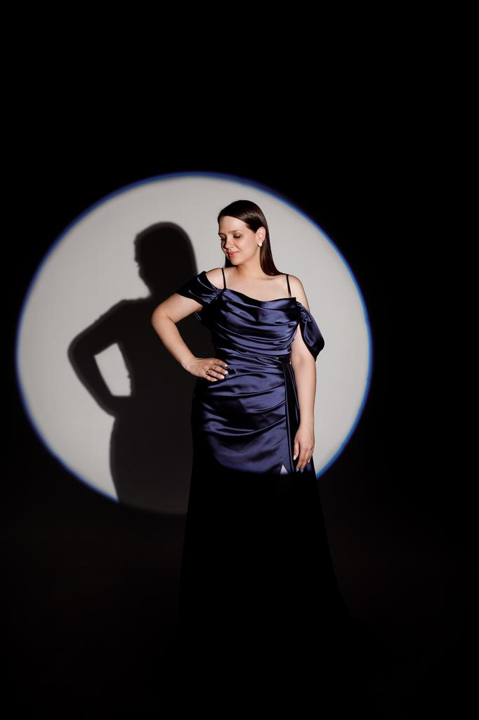 Вечернее платье  "Силена" глубокий синий