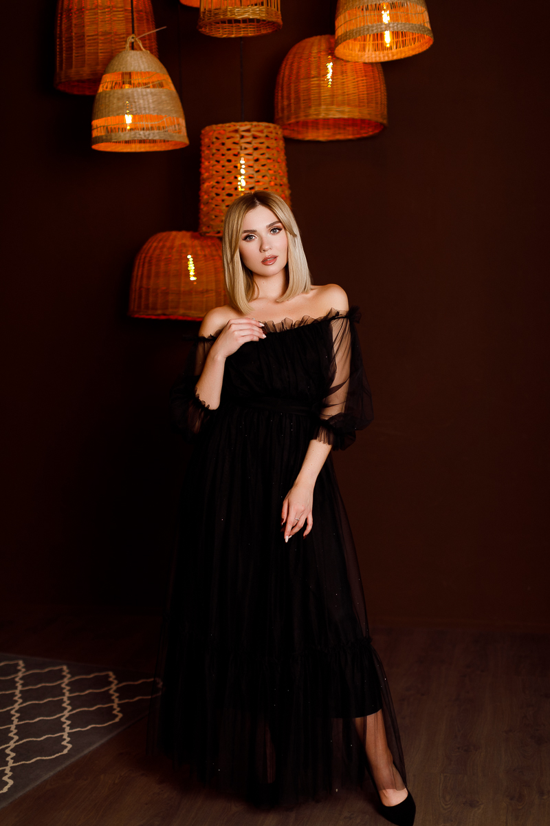 Фатиновое платье "Виолетта" black