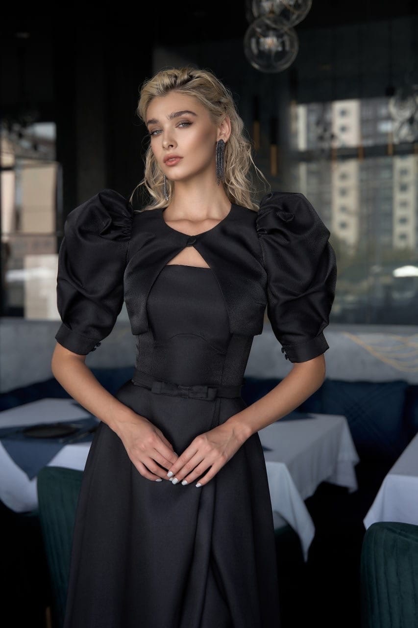 Коктейльное платье миди "Влада" black