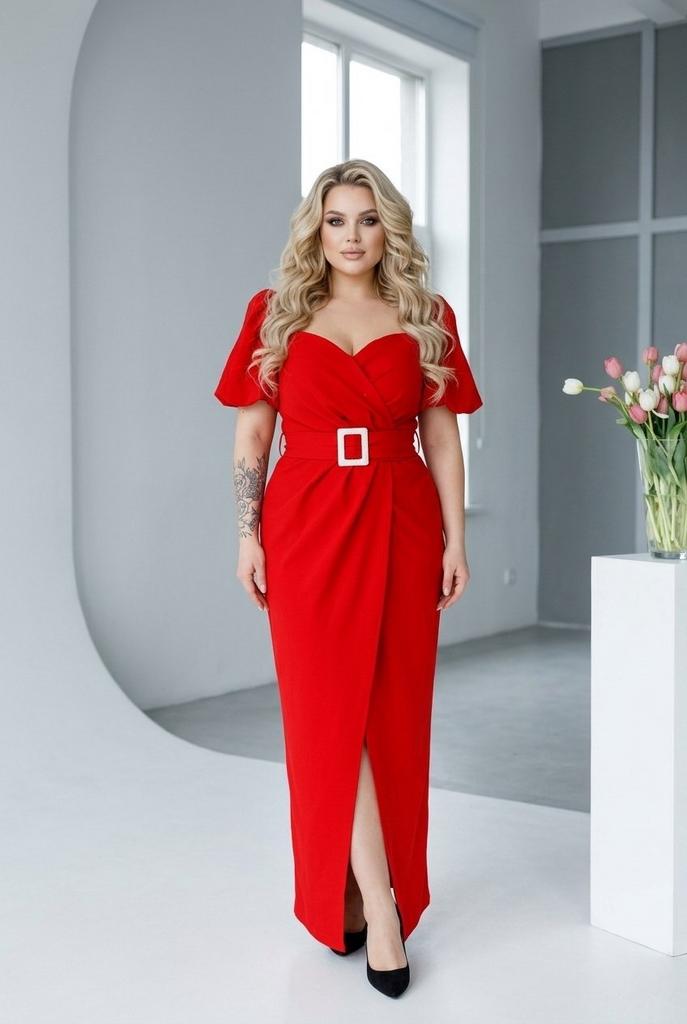 Коктейльное платье  "Армония" red