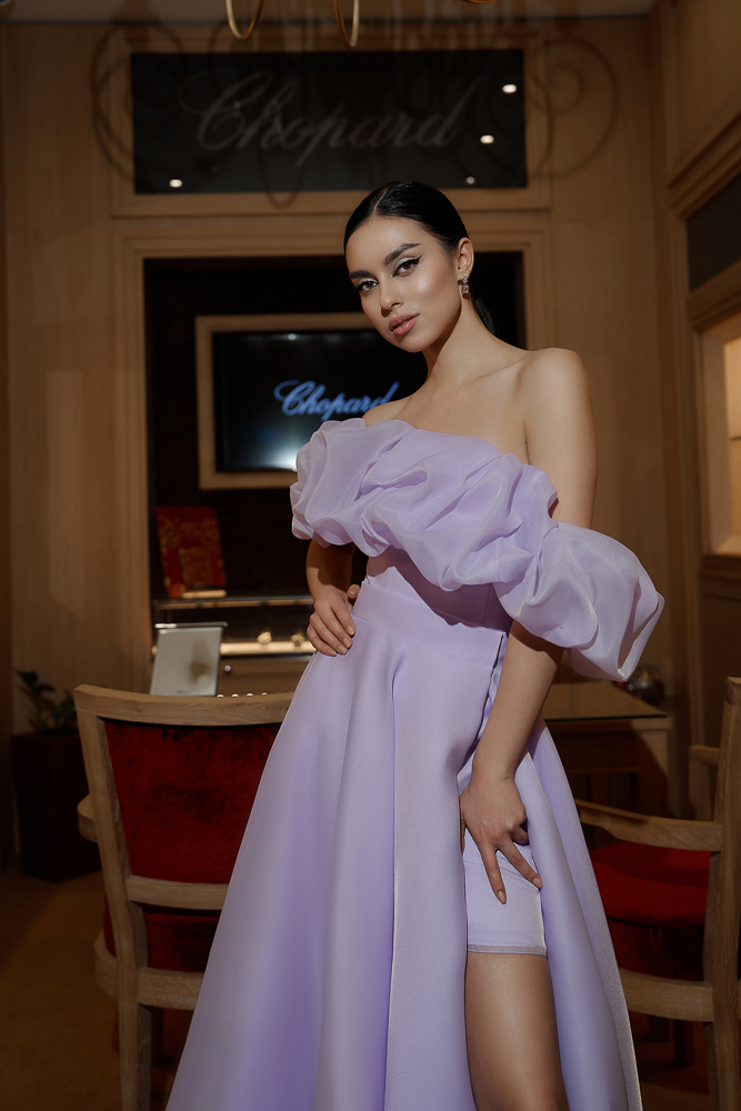 Вечернее платье "Безе трансформер"  лаванда
