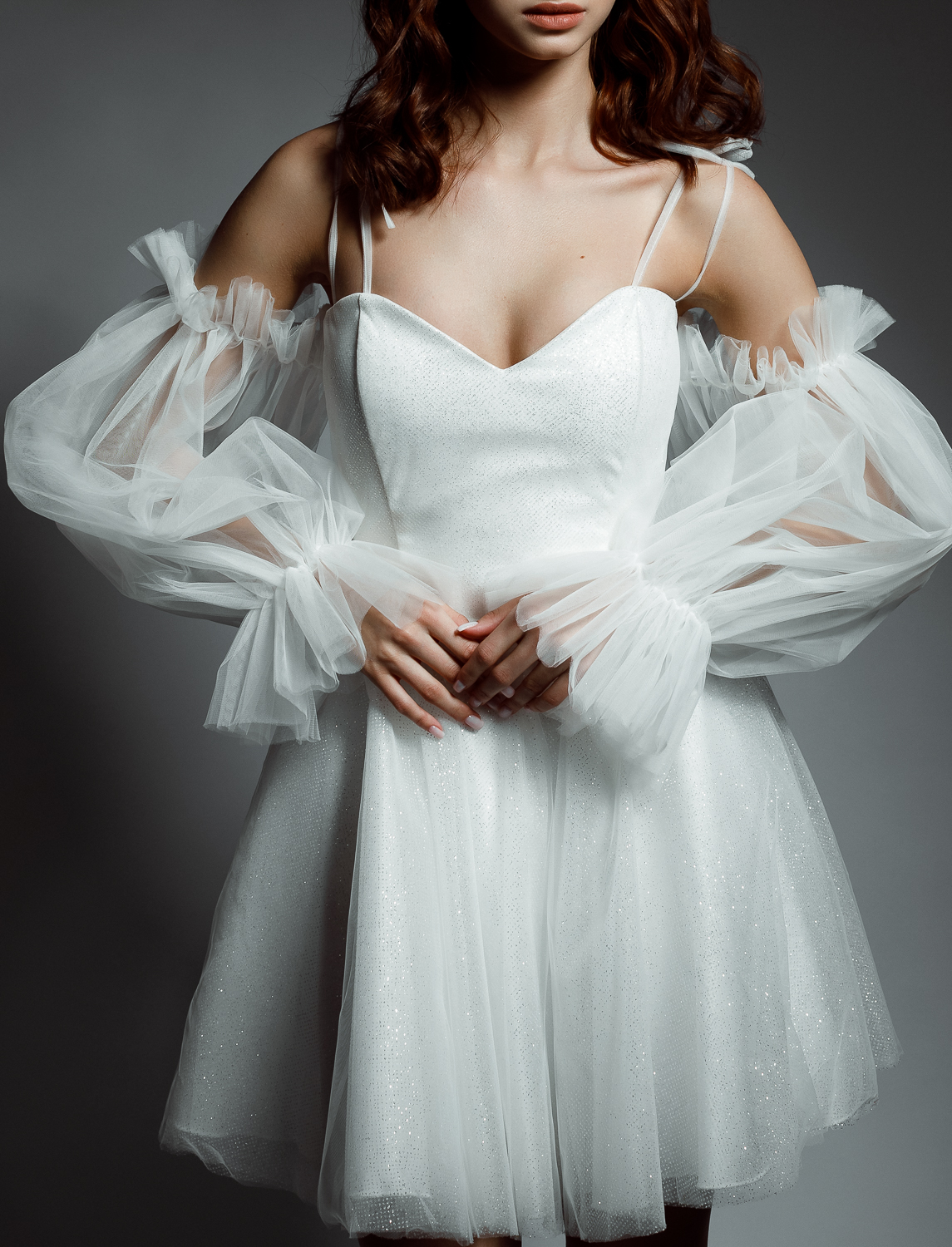 Платье мини "Анжелика" white