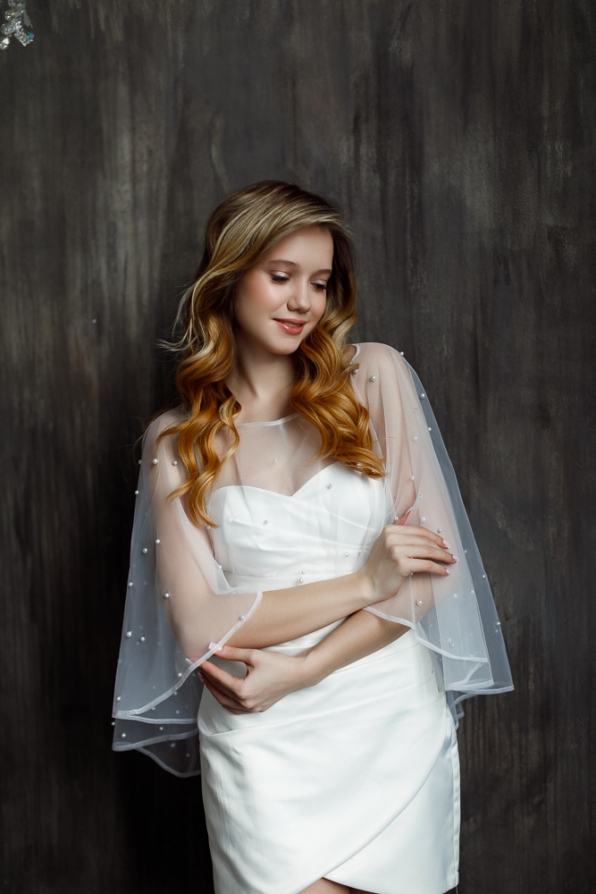 Коктейльное платье мини "Камилла" white