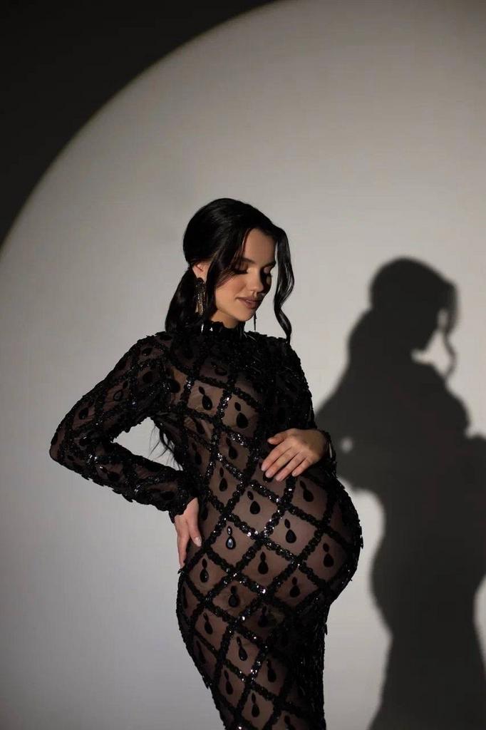 Платье "Бриллиант" длинный рукав black