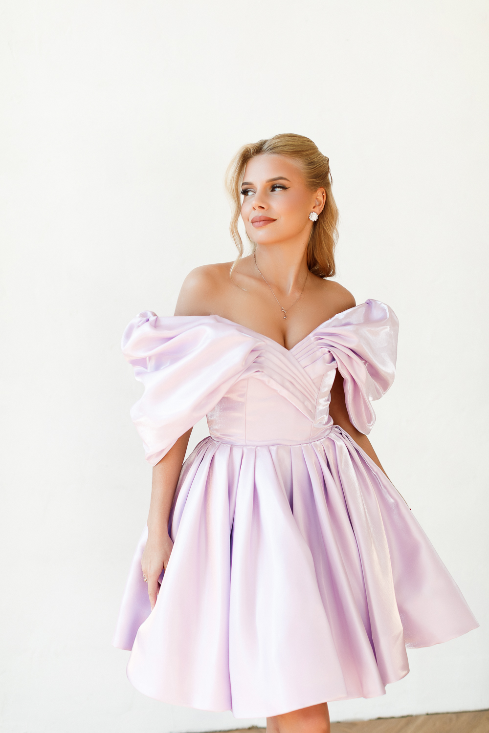 Коктейльное платье мини "Реддисон" лаванда