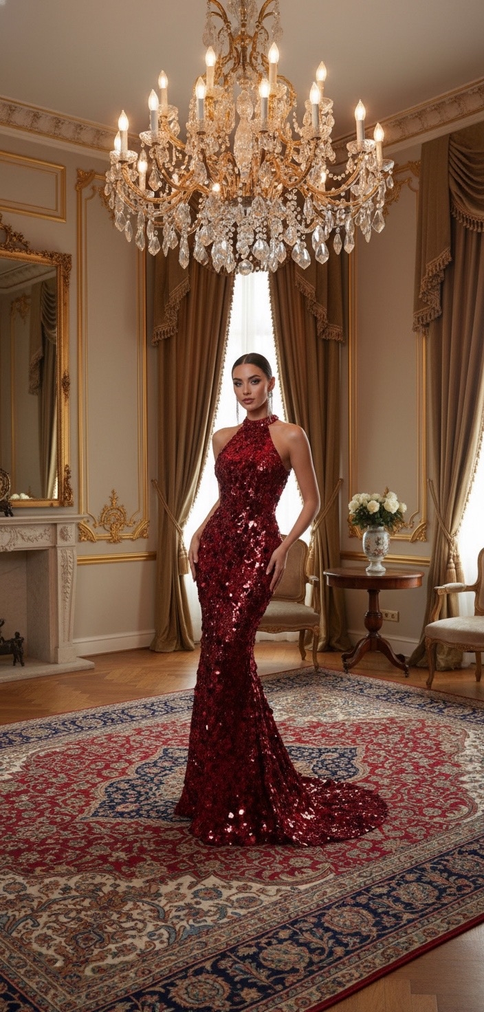 Вечернее платье "Ребекка" рубин