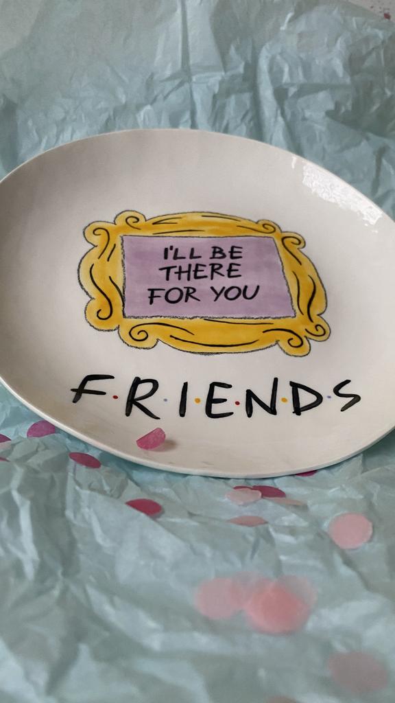 Тарелочка «I'll be there for you» с рамкой
