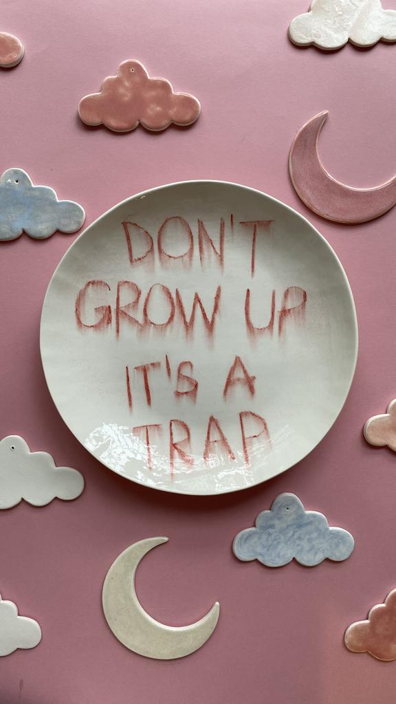 Тарелочка «Не взрослей» / «DON'T GROW UP»