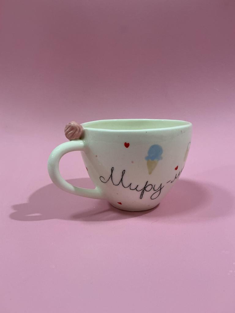 Чашка с мороженками «Миру — мир, а мне — пломбир»