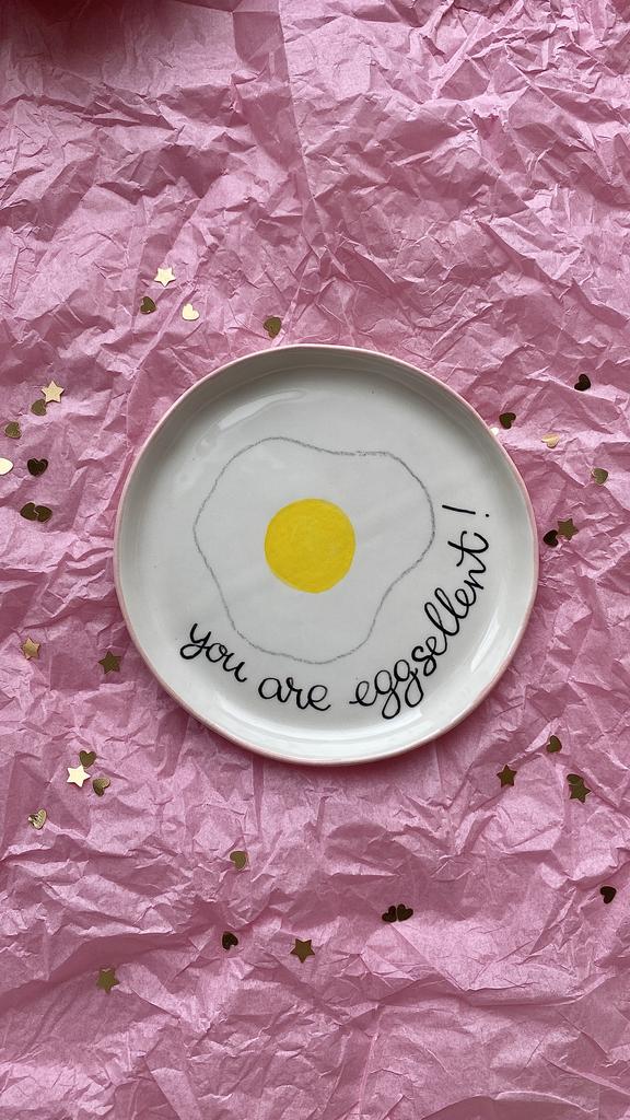 Маленькая тарелочка «You are eggsellent»