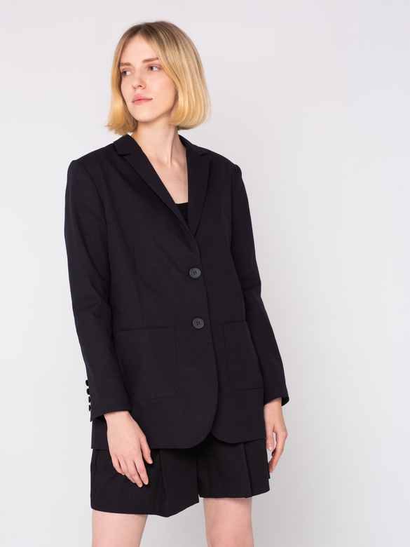 Пиджак oversize с накладными карманами