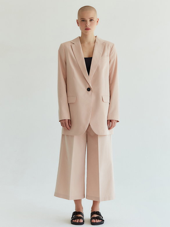 Пиджак прямого кроя из шелка