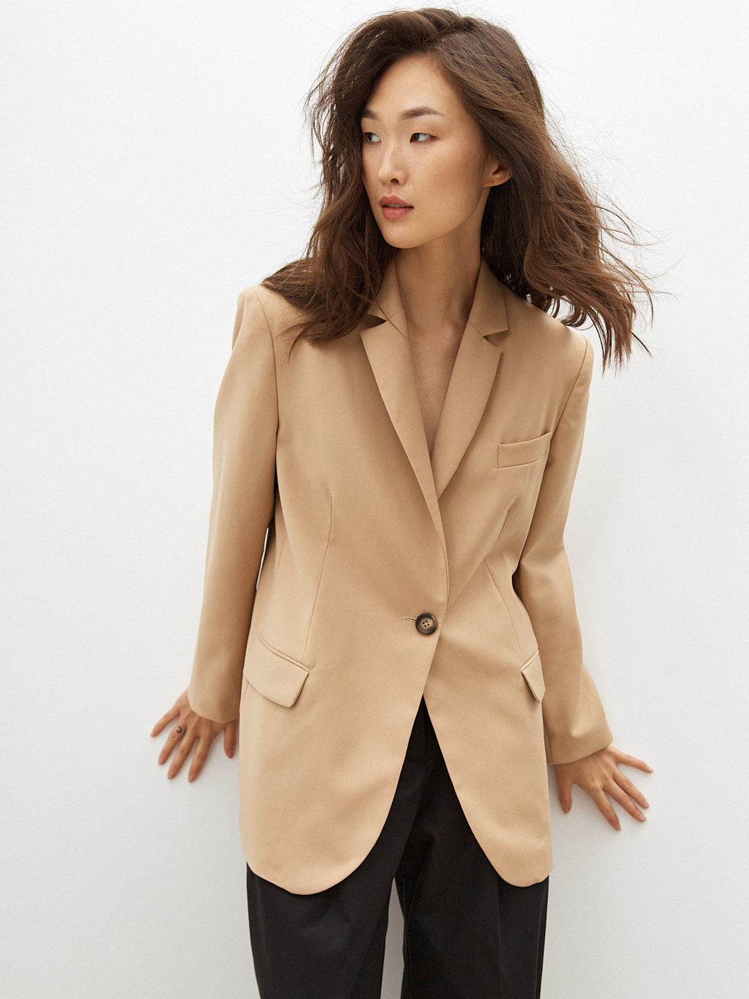 Пиджак прямого кроя из шерсти