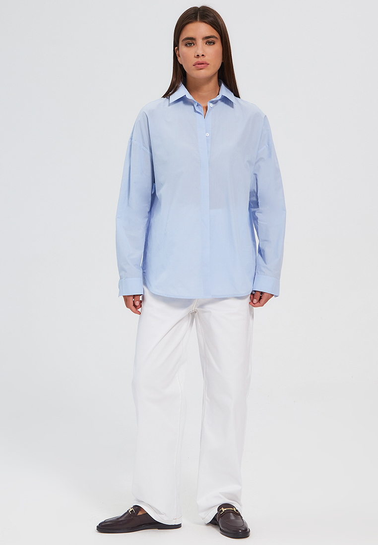 Рубашка свободная из хлопка