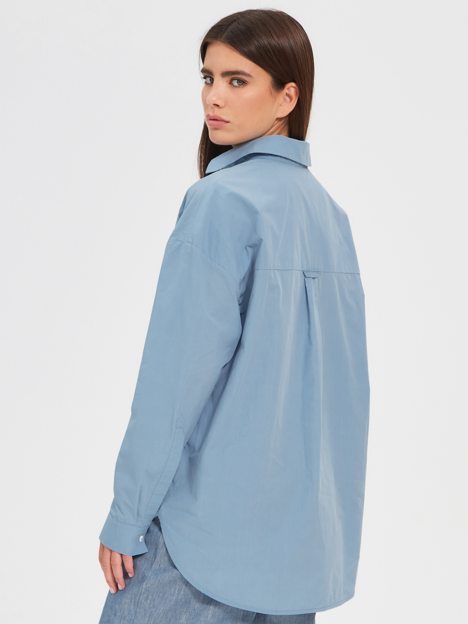 Рубашка свободная из хлопка