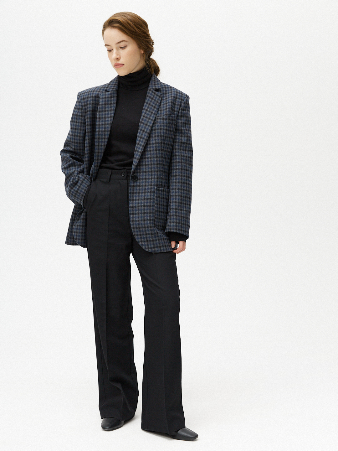 Жакет оверсайз в клетку