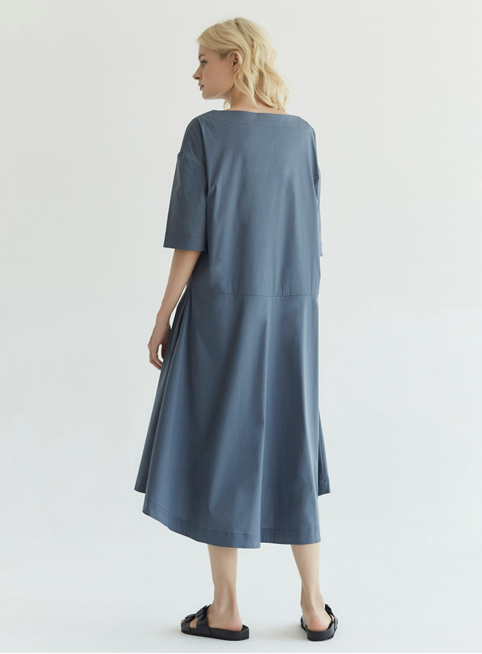 Платье миди из хлопка