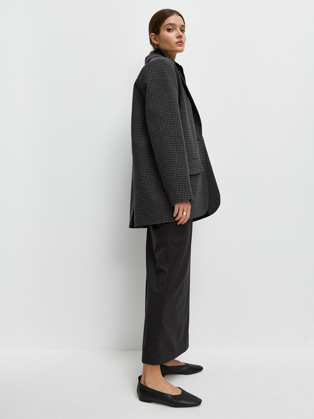 Пиджак - пальто из плотной шерсти