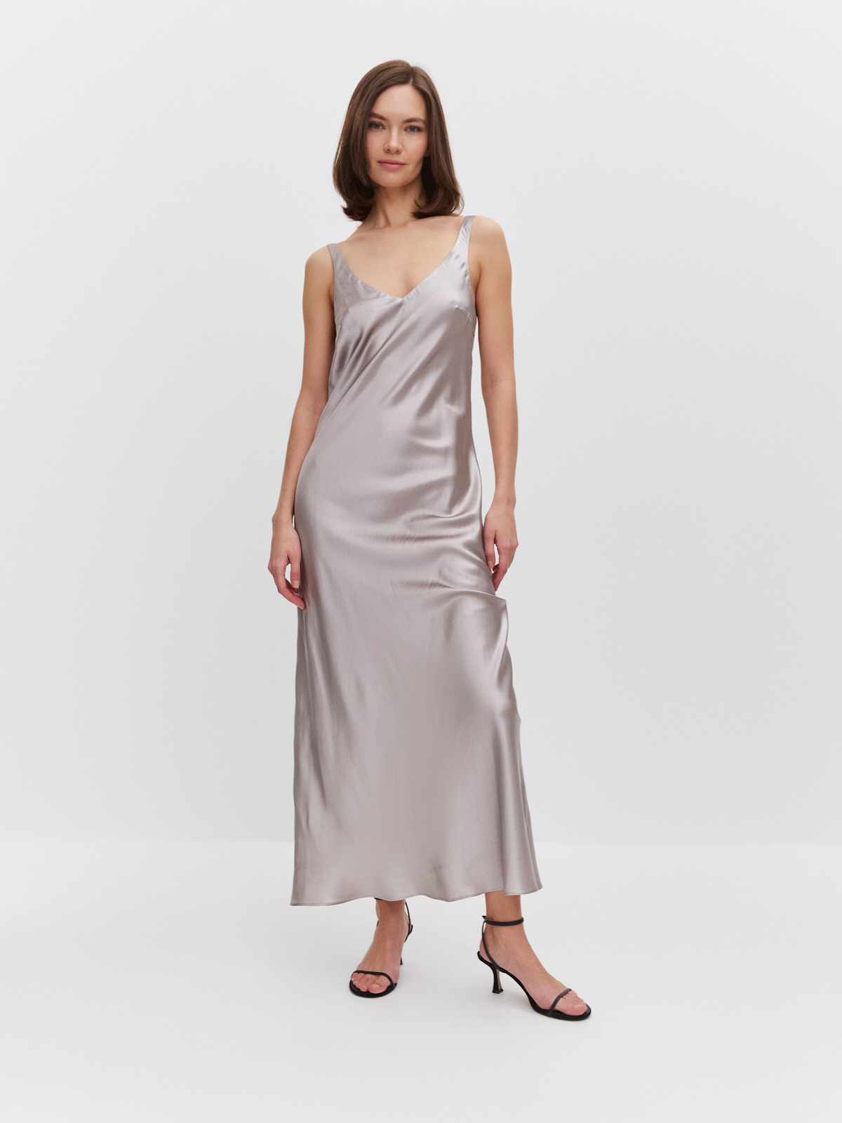 Платье-комбинация из шелка