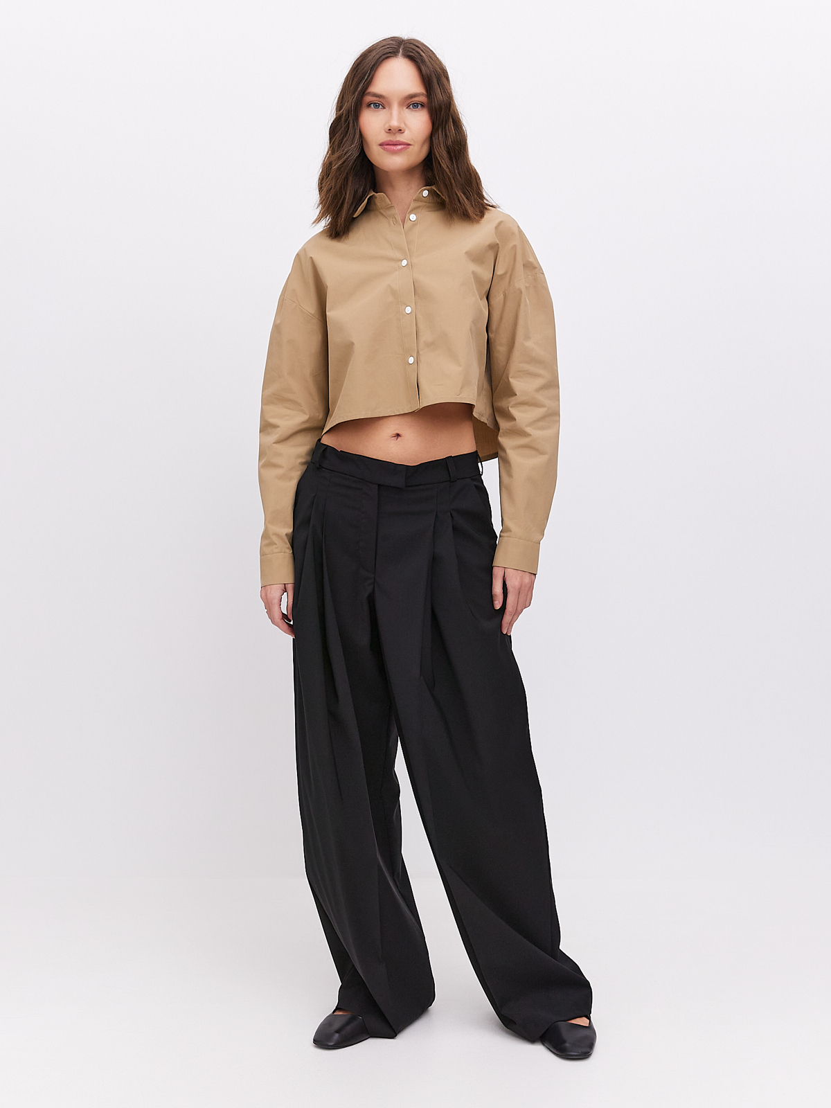 Брюки со складками