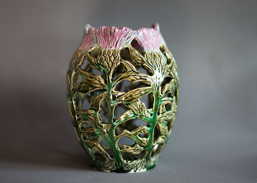 Резная ваза Чертополох