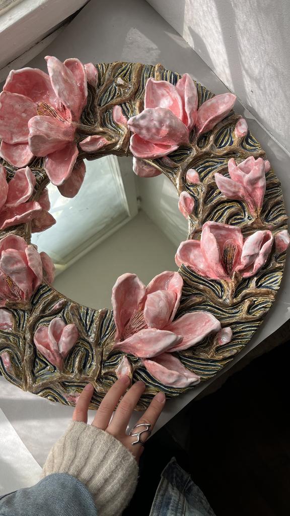 Зеркало Магнолия среднее