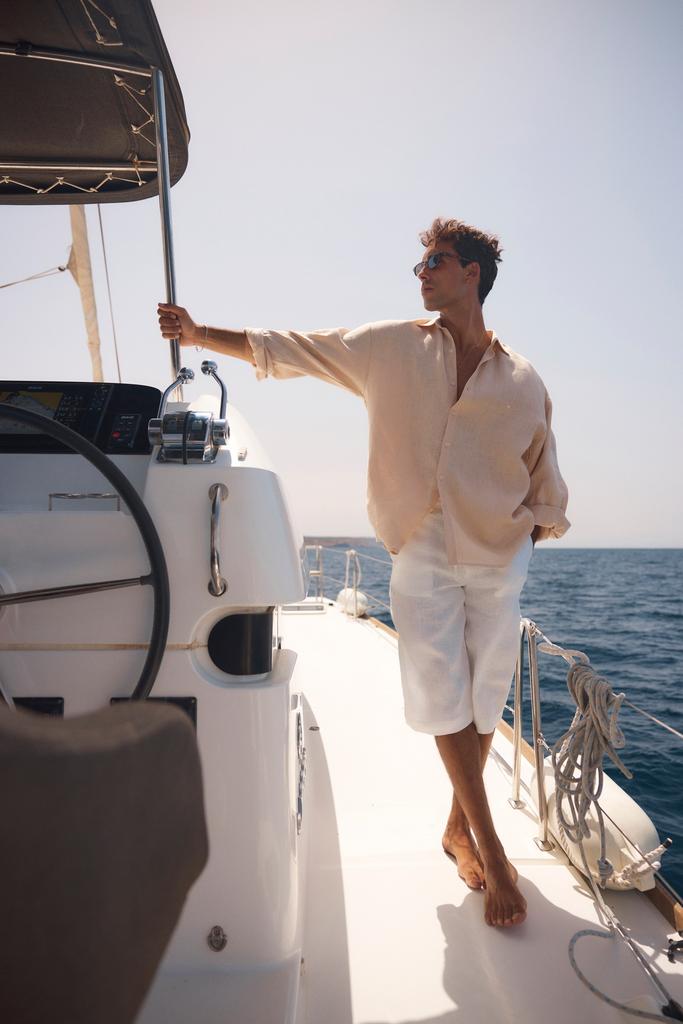 Рубашка мужская «Total», песок