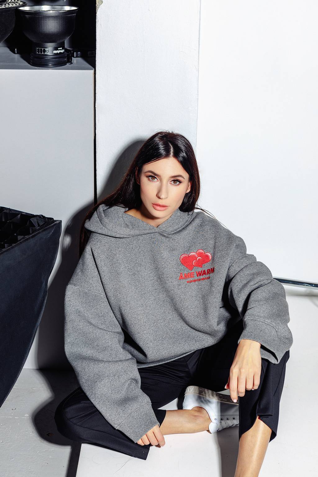 Oversize Худи " Hearts "