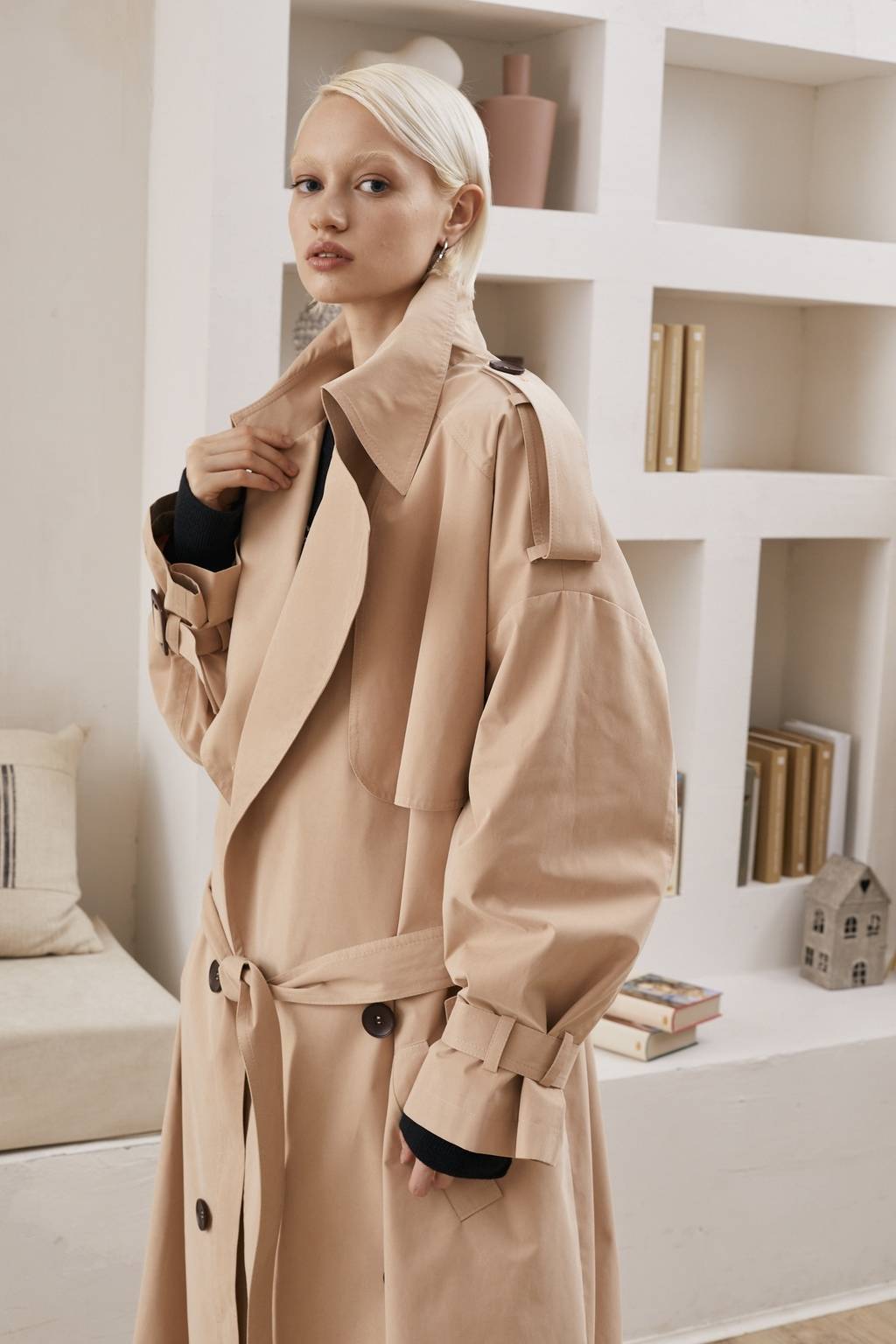 Оверсайз тренч в цвете Camel