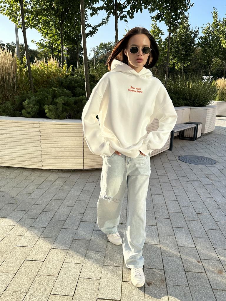 Худи „Base” в цвете Warm White
