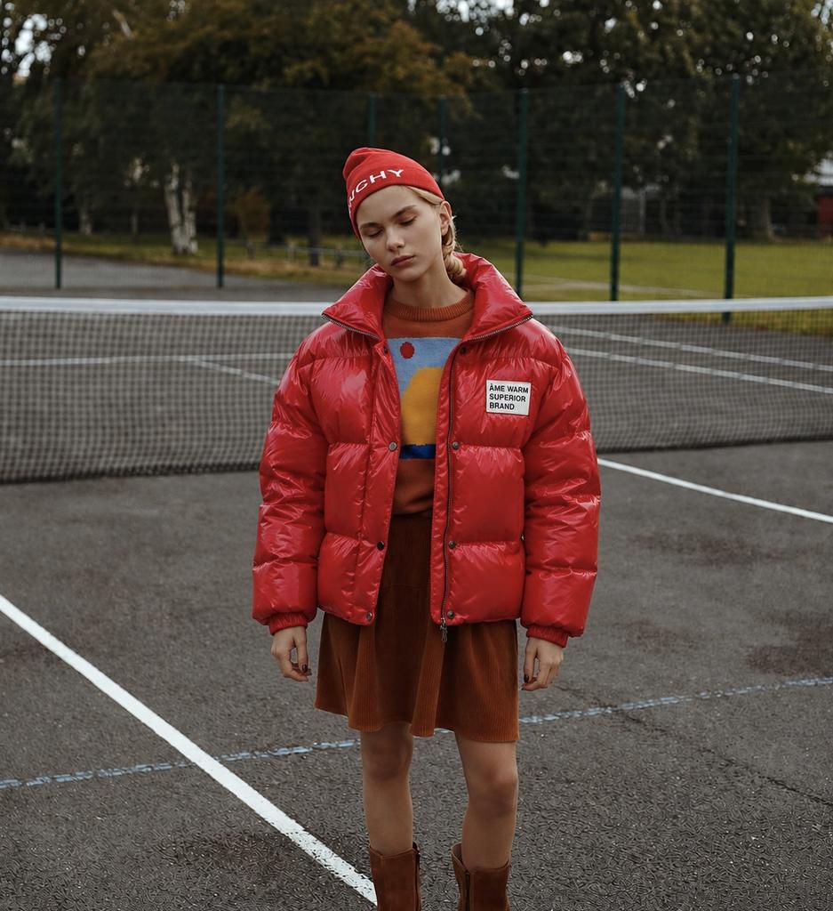 Куртка на пуху Glossy Red