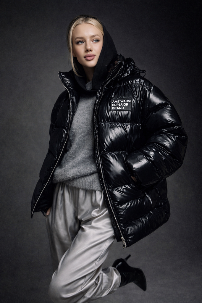 Куртка на пуху Glossy Black