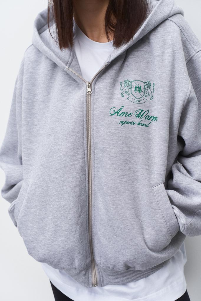 Укороченный зип худи с застежкой на молнии