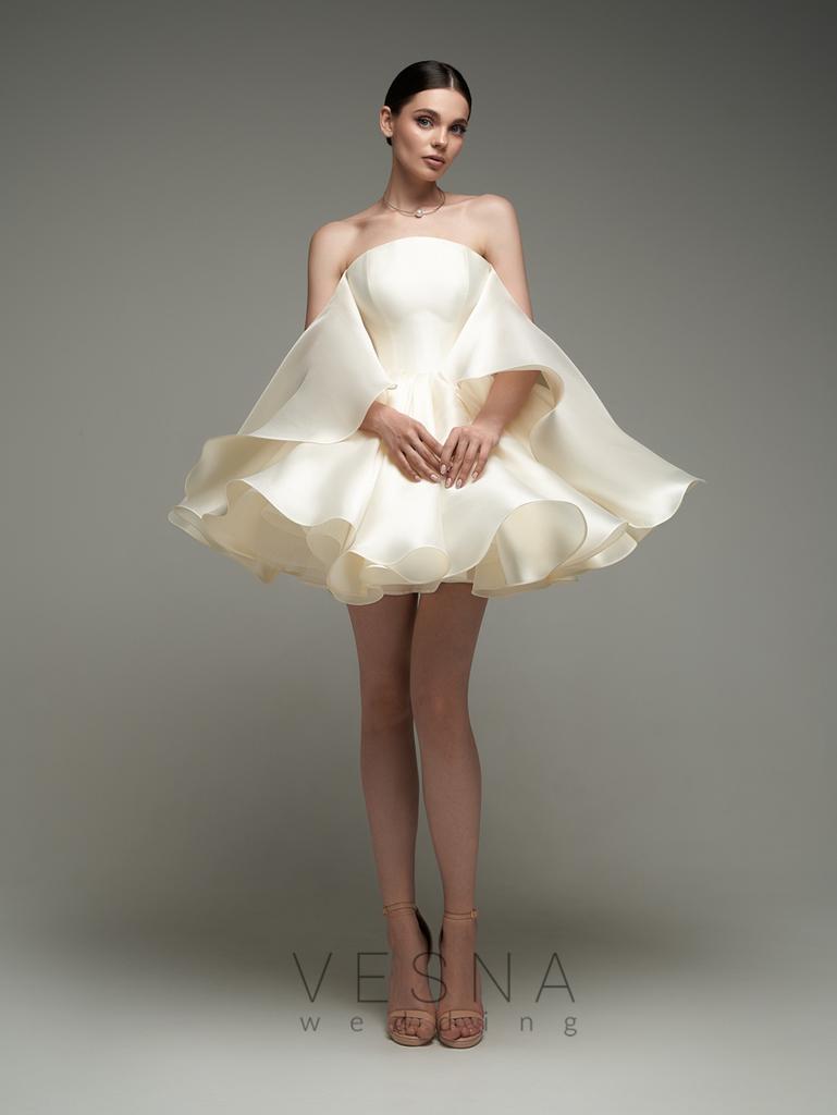 Вечернее платье Эприл крем