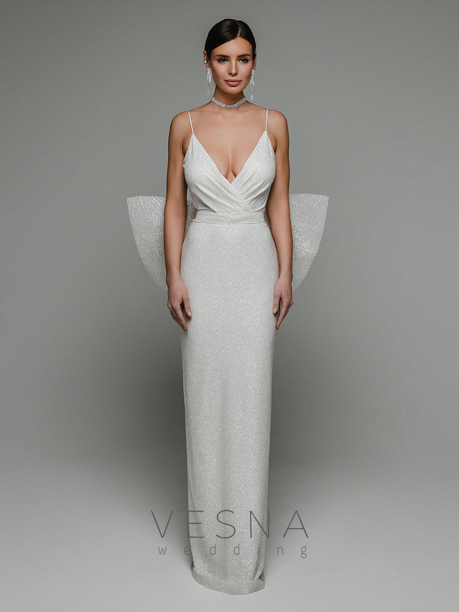 Свадебное платье Пилар люкс + бант