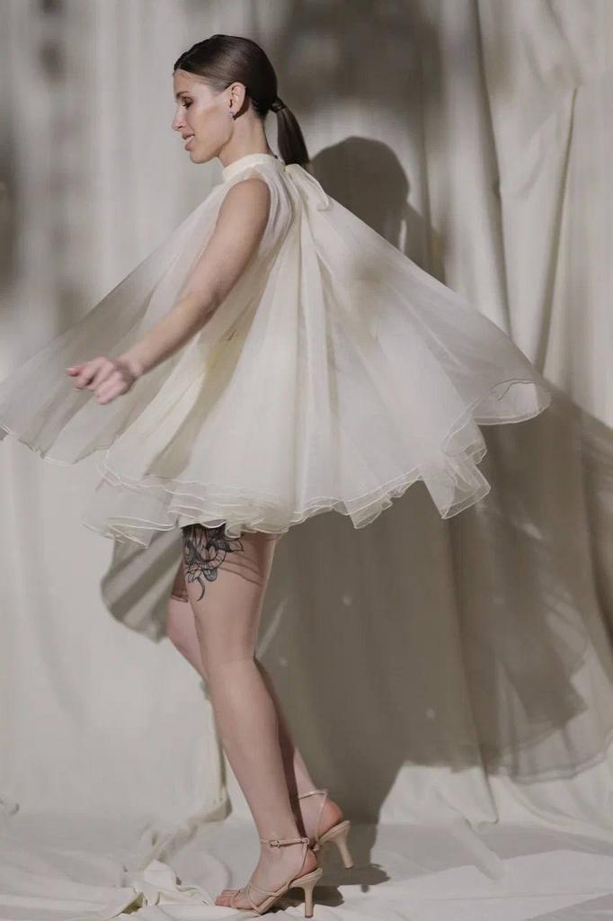 Костюм из премиальной сетки с шёлком