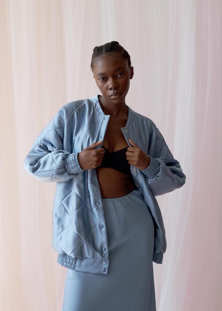 Бомбер стёганый с утеплителем