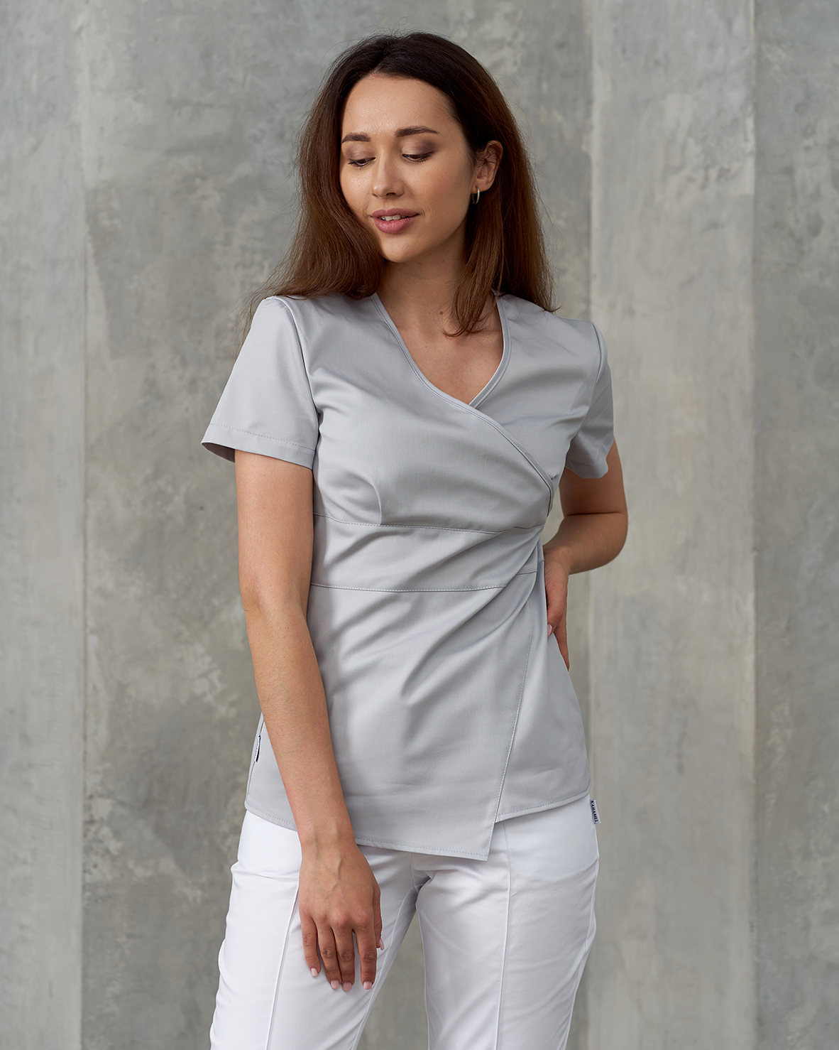 Блуза жемчужно-серая KL 202