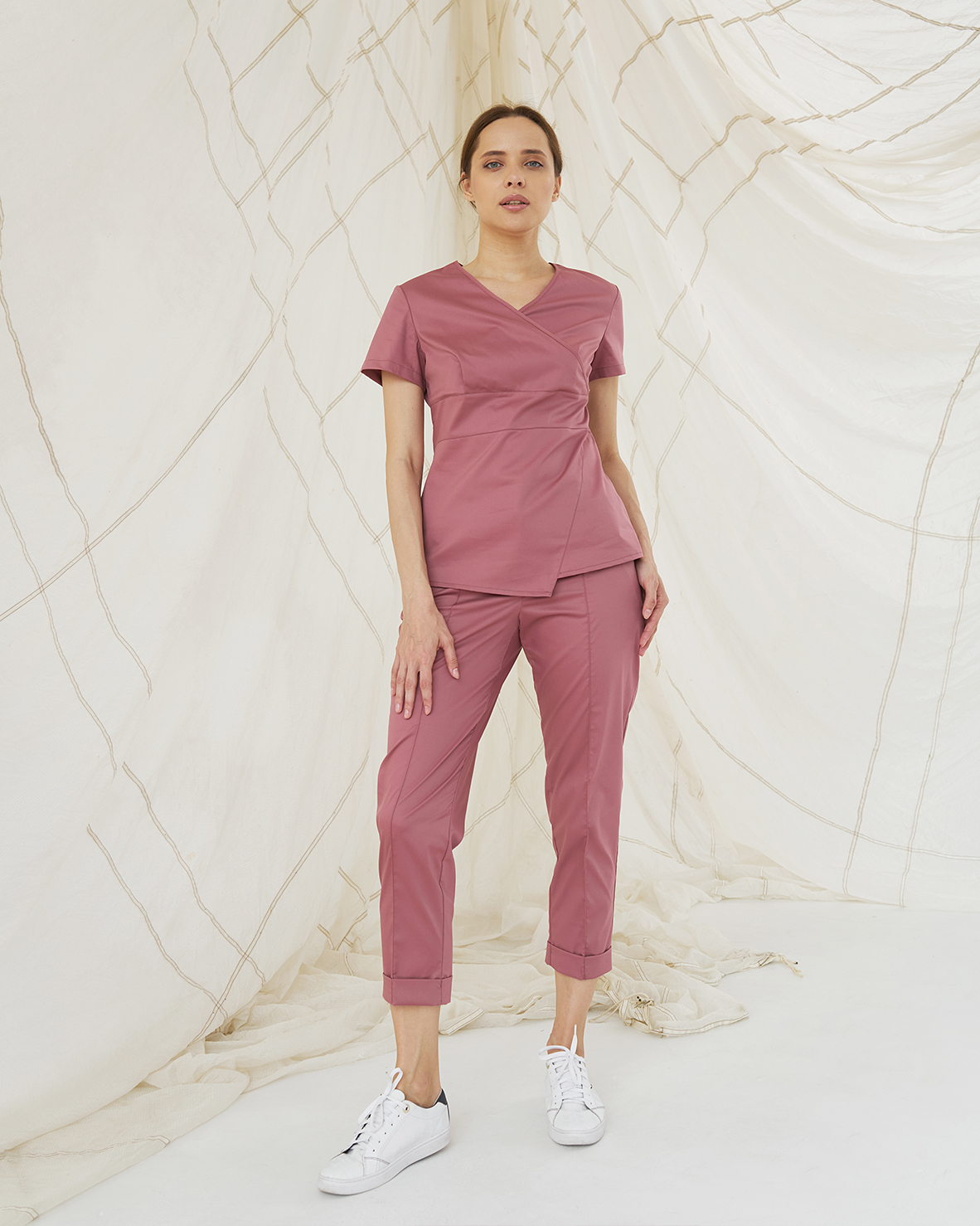 Блуза пыльно-розовая KL 202