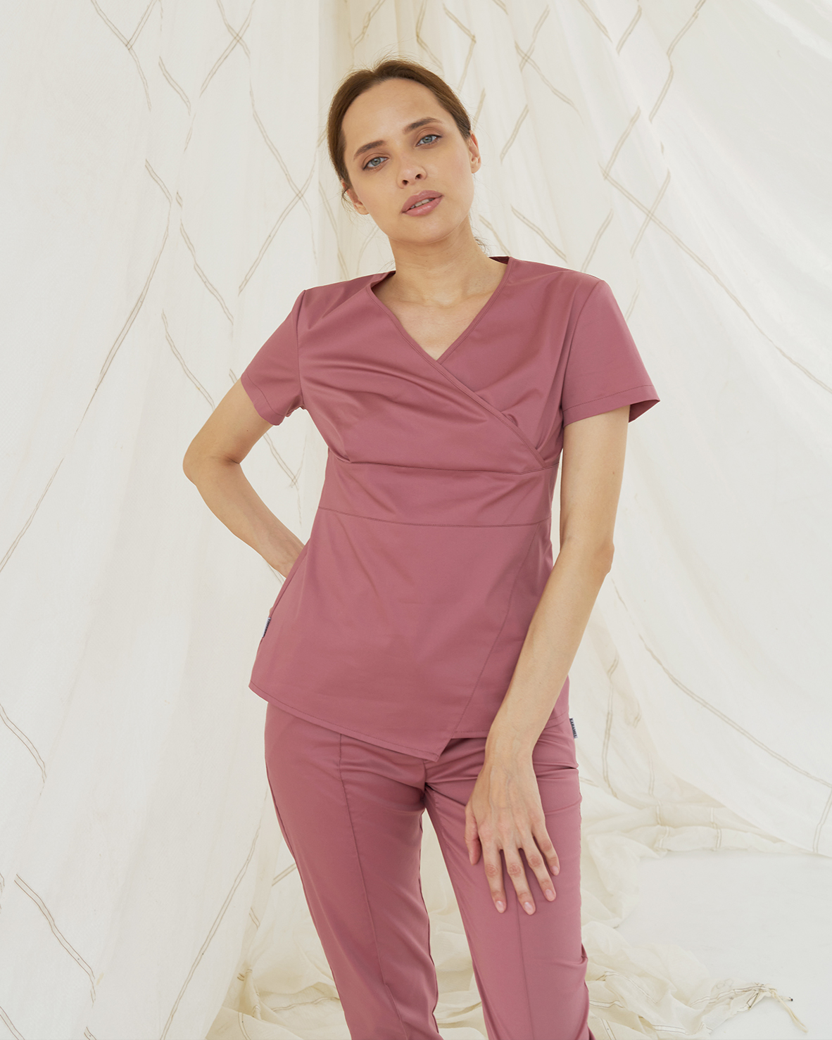 Блуза пыльно-розовая KL 202