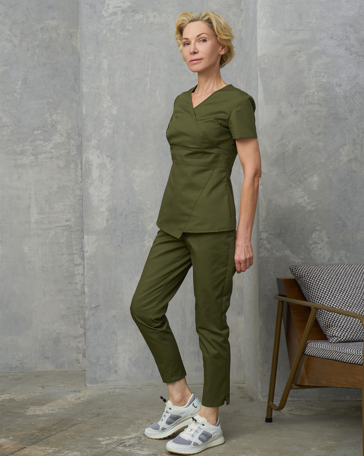 Блуза оливковая KL 202