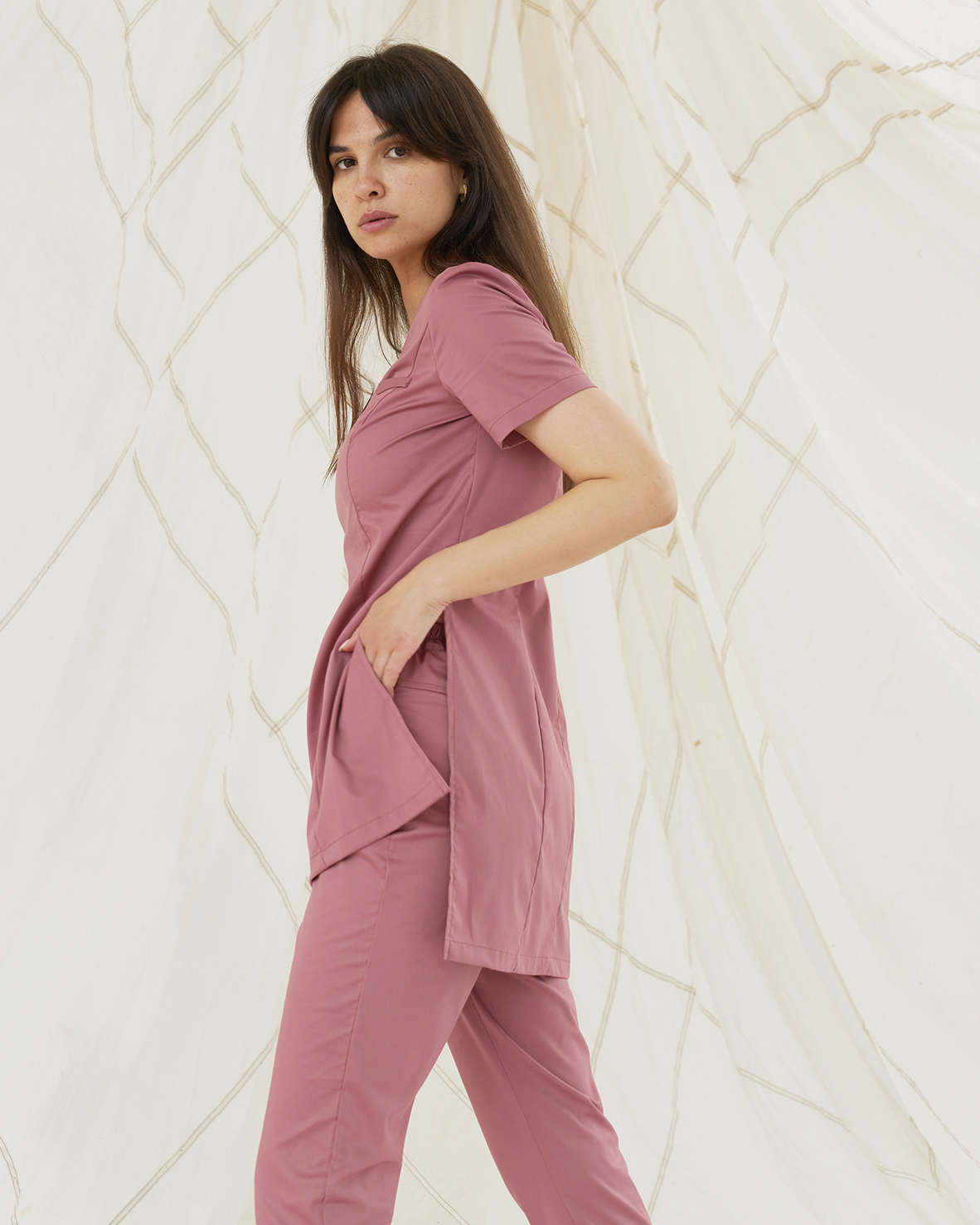 Туника пыльно-розовая KL 203